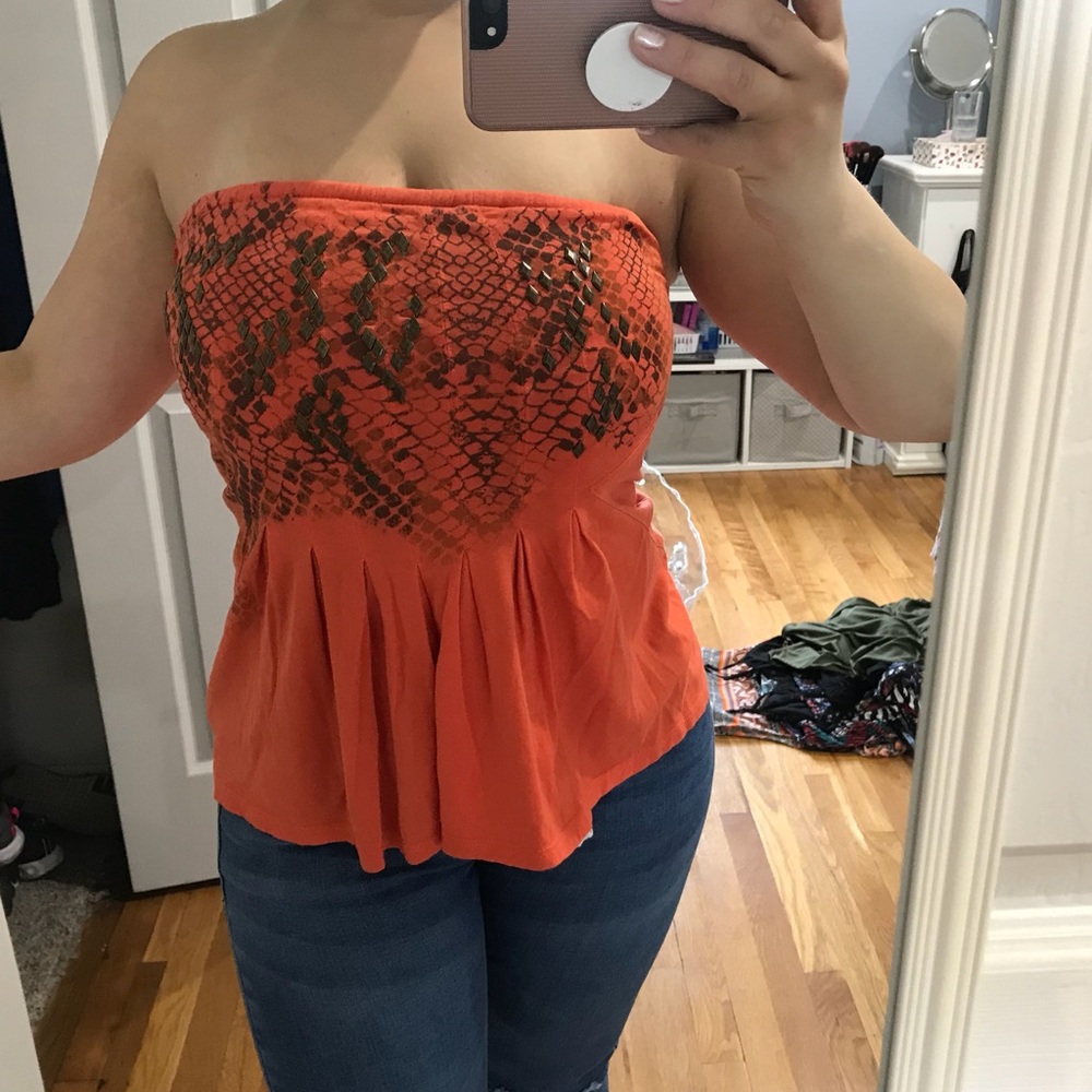 Guess strapless top